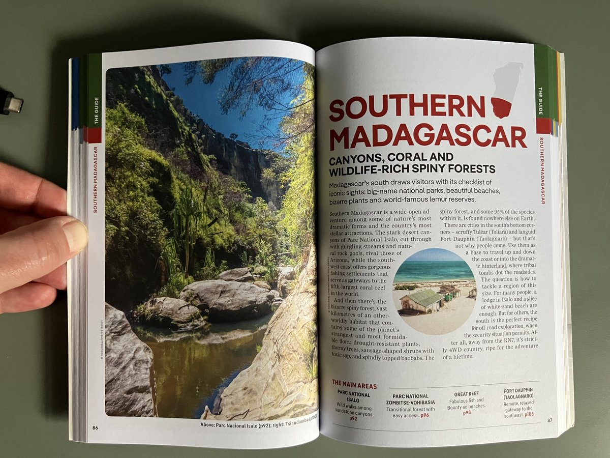 Great to see Lonely Planet's new Madagascar guide. It was a privilege spending time in this incredible country and writing the Tana and Southern Madagascar chapters 🇲🇬😍