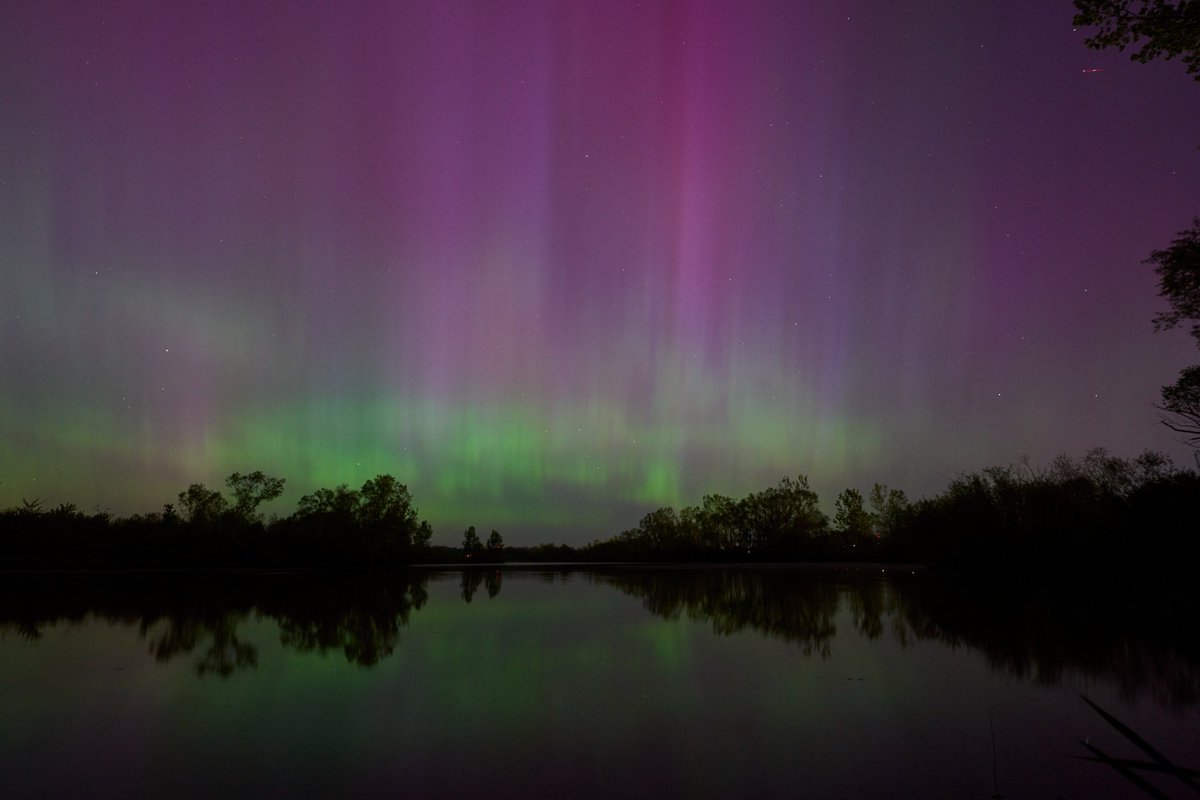 Do you live in the Greater Toronto Area or southern Ontario and saw the #Auroraborealis last night? Have a photo that you'd like to share? Email us at social(@)torstar(.)ca or comment below. #NorthernLights #solarstorm (Photo by GEOFF ROBINS/AFP via Getty Images)