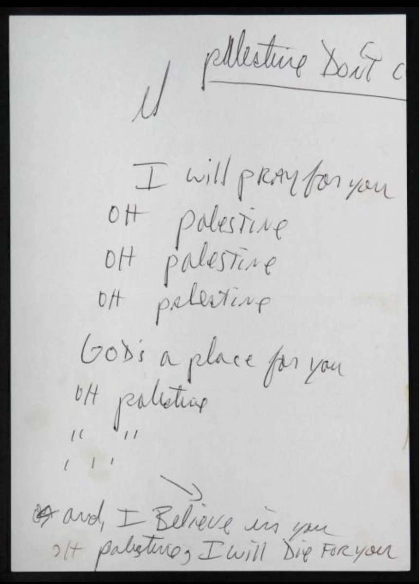 yall be forgetting about Michael’s unreleased song from 1993 about Palestine