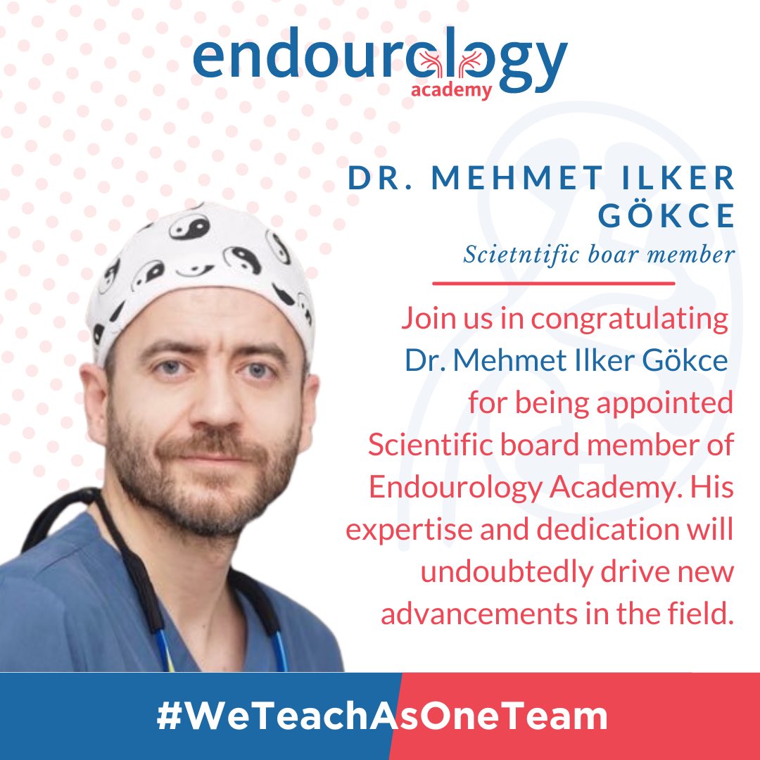 Exciting News! 📷 We are thrilled to welcome Dr @migokce the Endourology Academy family! 🌟 With their expertise, we're ready to push the boundaries of Endourology. Join us in giving them a warm welcome!