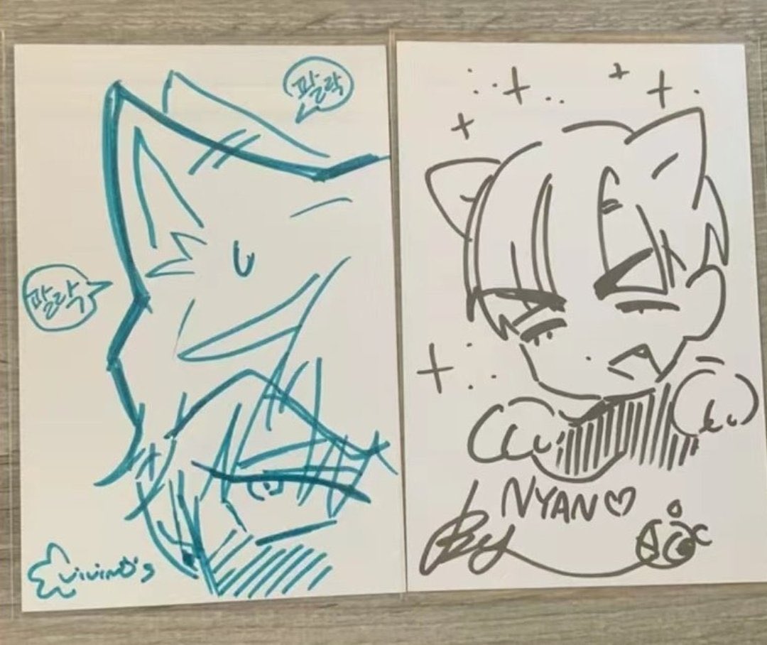 these autograph doodles r my everything….