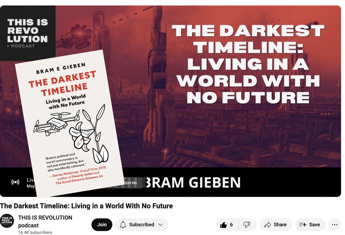 Bram E. Gieben (@weaponizer) on Twitter photo Lock in 5pm UK time to hear me discuss #TheDarkestTimeline with <a href="/TIRShowOakland/">THIS IS REVOLUTION podcast</a> legend <a href="/J_Myles_TIR/">J. Myles of TIR</a> 🌏🔥👍 This is revolution! youtube.com/live/4XVRabPuZ… Lock in 5pm UK time to hear me discuss #TheDarkestTimeline with <a href="/TIRShowOakland/">THIS IS REVOLUTION podcast</a> legend <a href="/J_Myles_TIR/">J. Myles of TIR</a> 🌏🔥👍 This is revolution! youtube.com/live/4XVRabPuZ…
