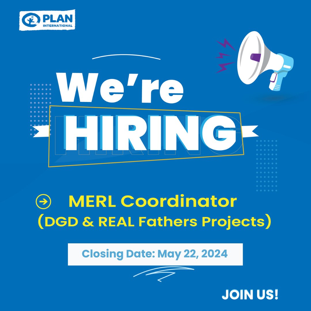 Join our team! 🔹 Position: MERL Coordinator - DGD & Real Fathers Projects 🔹 Closing Date: May 22, 2024 ↪️ Apply now: bit.ly/4byN0JI #JobOpportunity