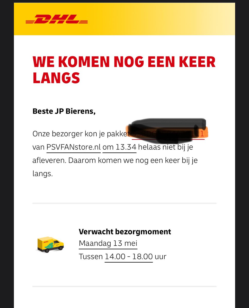Gaat weer lekker met dat k @DHL_NLexpress kunnen jullie onderhand niet eens over stappen naar een andere vervoerder <a href="/PSVFANdesk/">PSV FANdesk</a> ? Niet de eerste keer dat dit mis gaat…was gewoon thuis en was zelfs buiten bezig.