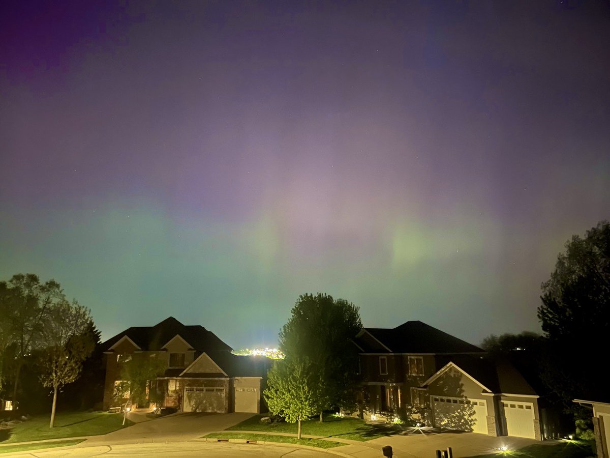 Welcomed home with the #Auroraborealis #RochesterMN