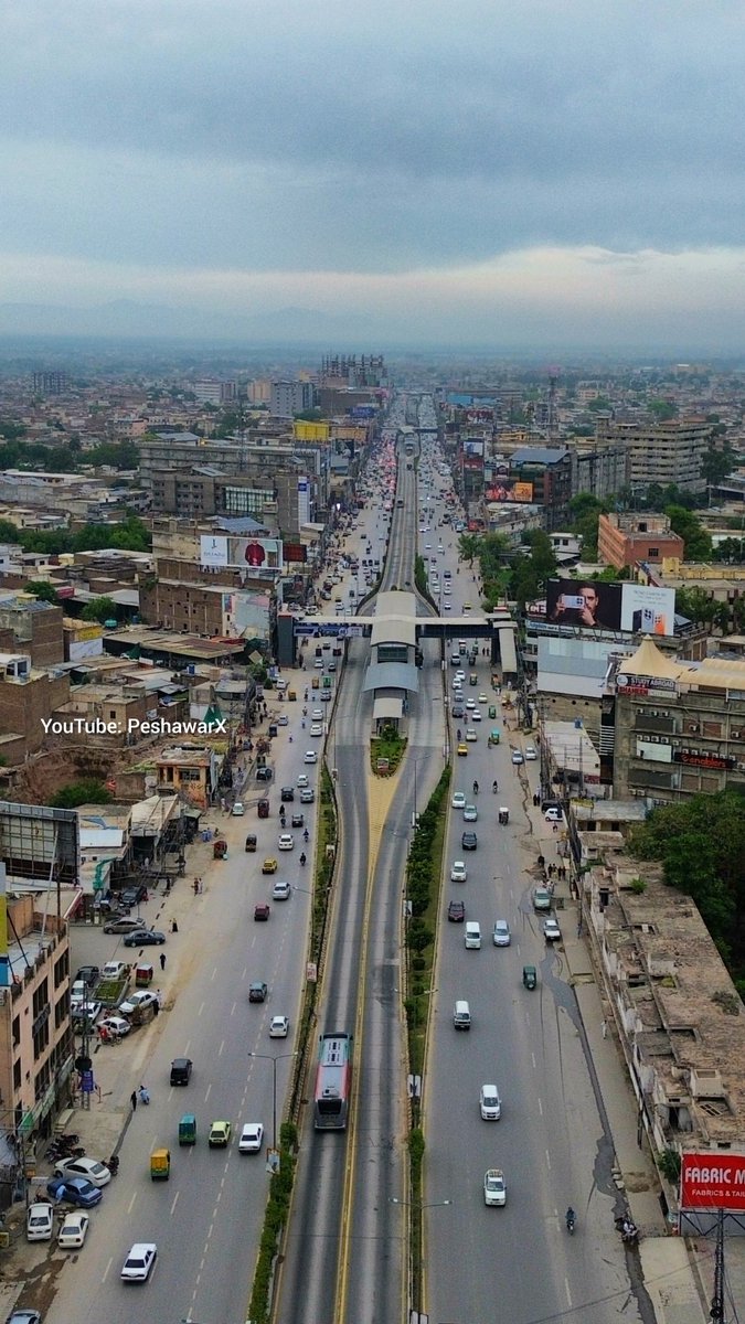 Aerial View of University Road Peshawar. #Peshawar #PeshawarCity #Pekhawar