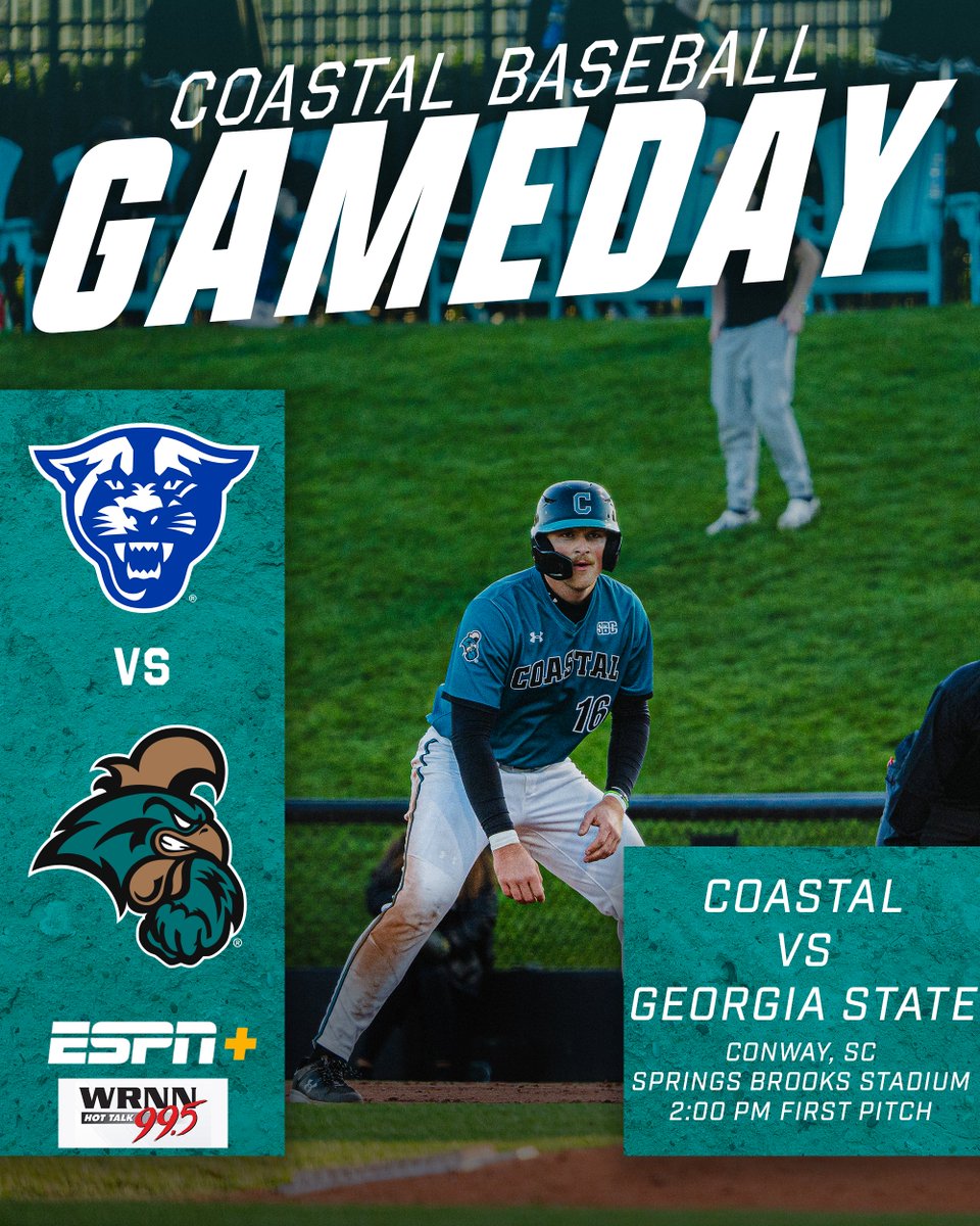 GAMEDAY!! We pick up where we left off yesterday after the storm forced the suspension of yesterday's game. #CCUinConway at #ThePalace.