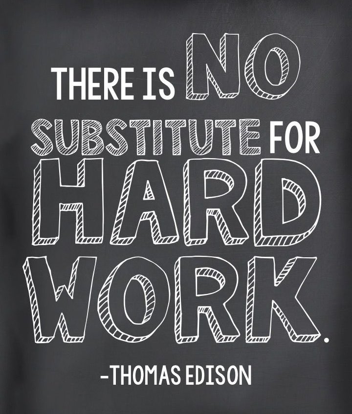 THERE IS NO SUBSTITUTE FOR HARD WORK

#education #teachers #leadership #sped #autism #satchat #leadlap #teachertwitter