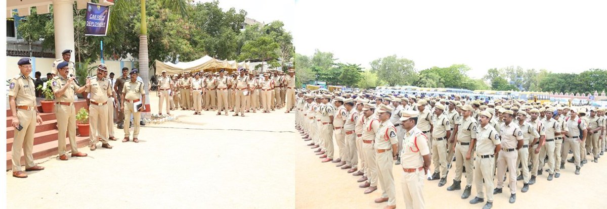 Sri Kothakota Srinivas Reddy IPS @CPHydCity along with Addl. CsP, L&O, conducted a briefing session in connection with General Elections to HoP (Lok Sabha) 2024 of various wings @hydcitypolice , @TS_NAB , TSICCC, Traffic, Women Safety Wing, CCS, etc., at CAR Hqtrs, Petlaburj.