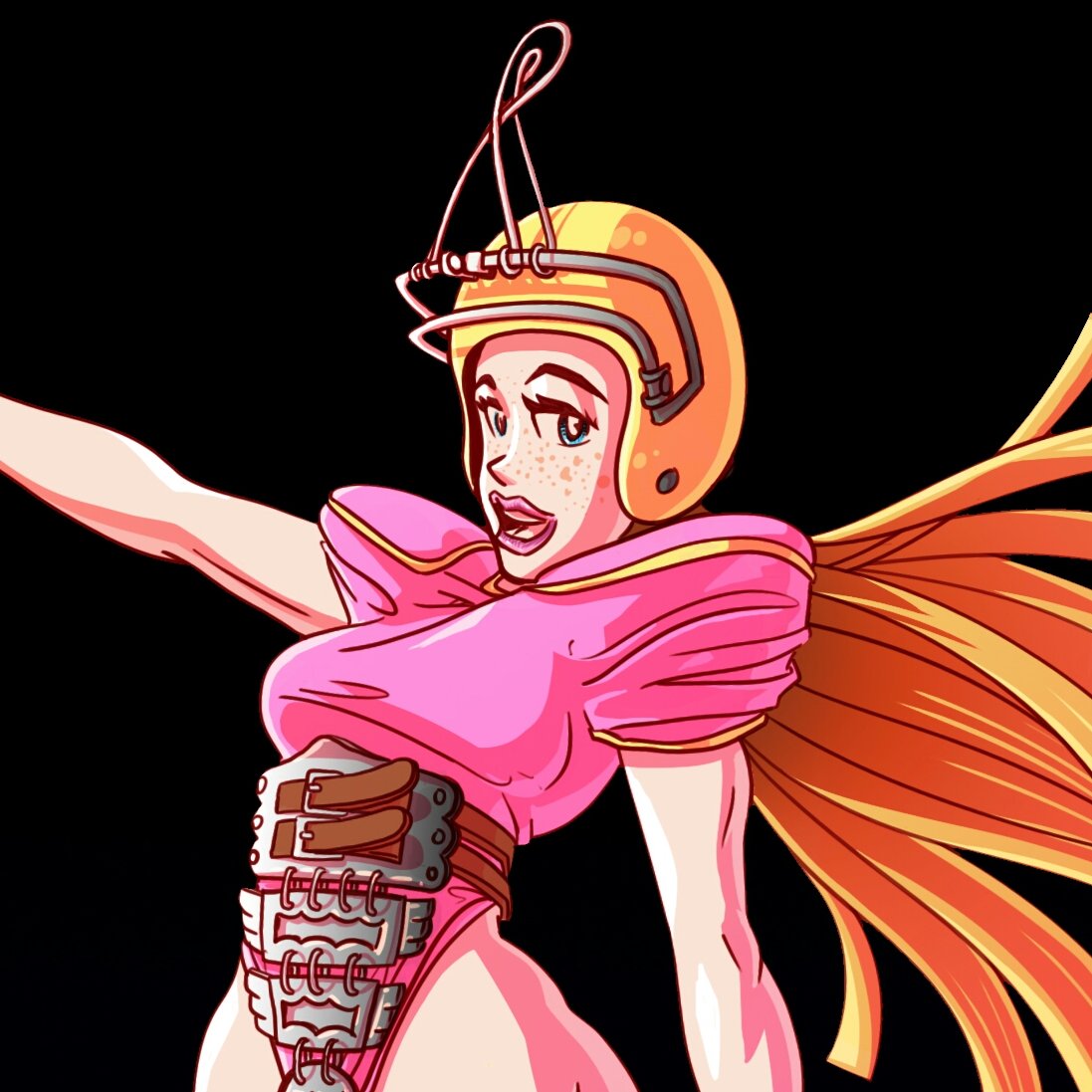 Tarmhell's tweet image. A post apoca world needs a Post Apocaprincess #princess #postapocalypse #comics #girl #art