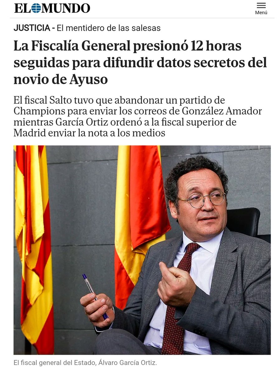 Alguien ha decidido que no se va a comer el marrón y ha revelado el proceder pseudo mafioso de quien, en lugar de garantizar el cumplimiento de la legalidad, se dedica a filtrar correos electrónicos entre abogados y fiscales a la prensa progubernamental