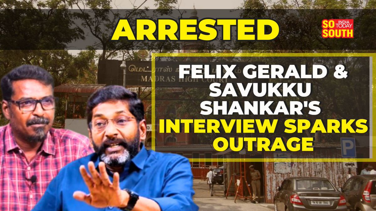 Red Pix Editor Felix Gerald Faces Arrest as 'First Accused' in Savukku Shankar Interview Case

Watch Full Story: youtu.be/YnO12WerKog?si…

#SavukkuShankarArrest #felixgerald #madrashighcourt #coimbatorecitypolice