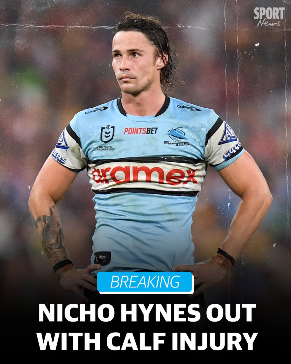 Sharks halfback Nicho Hynes is a shock withdrawal from Cronulla’s blockbuster clash against the Storm tonight. DETAILS 👉 bit.ly/3wugGJf