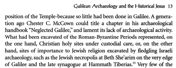 CunnyDeflowerer's tweet photo. But it simply does not follow. Because Galilean jews are not a rare occurrence. In fact, there is vast archeological evidence of such. 

1- (Archaeology and the Galilean Jesus: A Re-examination of the Evidence)

2- https://t.co/YP8UWvPCe5 https://t.co/fWflxu39gx