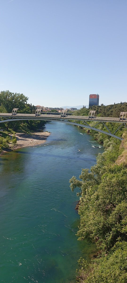 Another day of falling in love with #Podgorica #Montenegro #visitMontenegro #moraca #millenniumbridge #lovelyday #lovethiscity