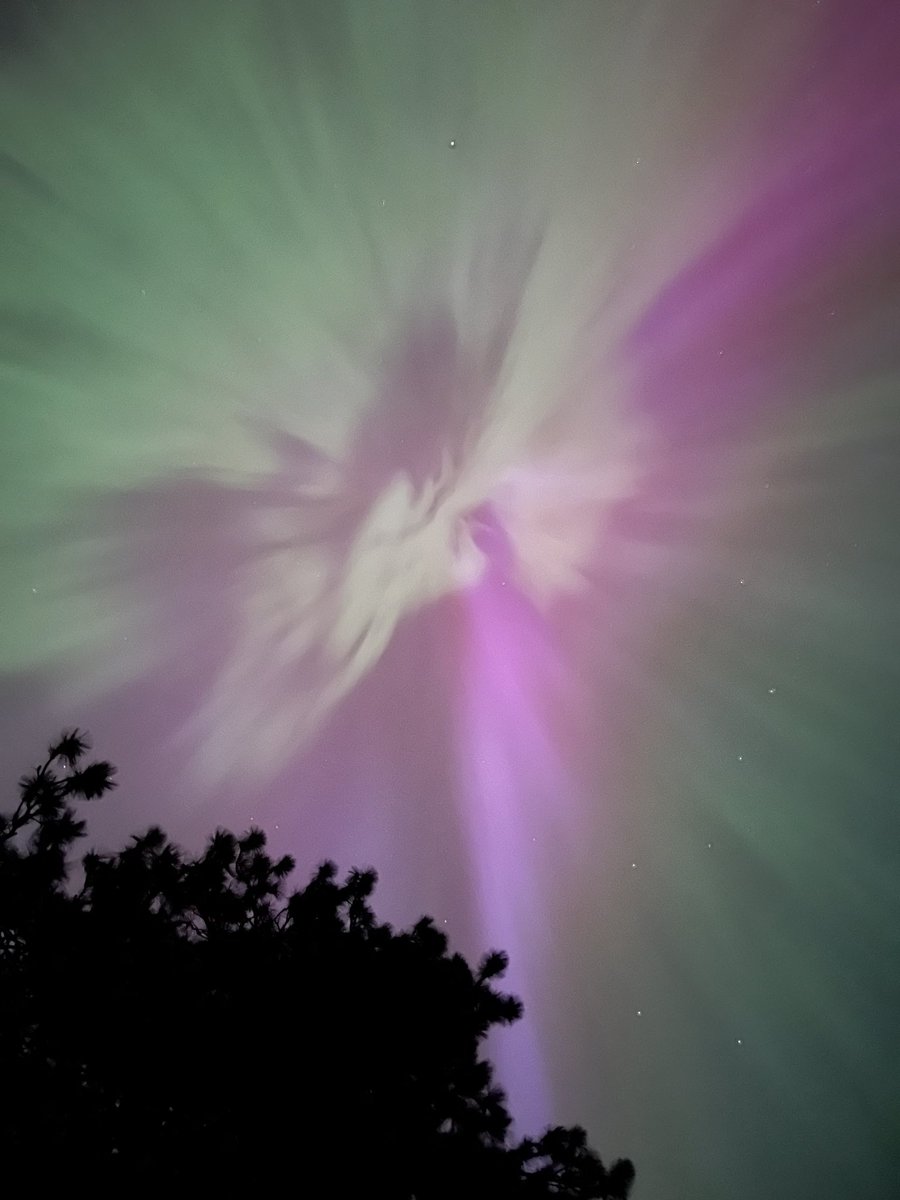 waxyredcrayon's tweet photo. Amazing Aurora Borealis show tonight in Lake Country, BC. 

#geomagneticstorm #NorthernLights #Auroraborealis
#Okanagan https://t.co/eKNMS8Lpur