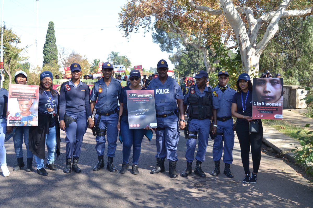 As guardians of our communities, they refuse to tolerate violence against anyone. Neither should you. Bayport joins the SAPS in their march to raise awareness and demand change. #EndGBV #PoliceAgainstViolence #Bayport