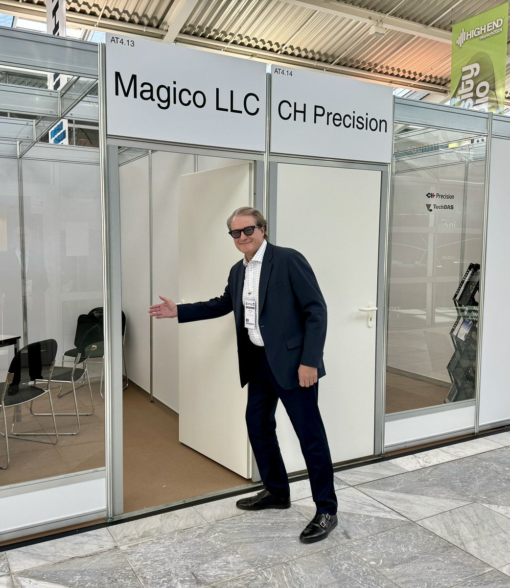 Peter Mackay, VP Global Sales and Marketing. Magico in Munich. #Magico