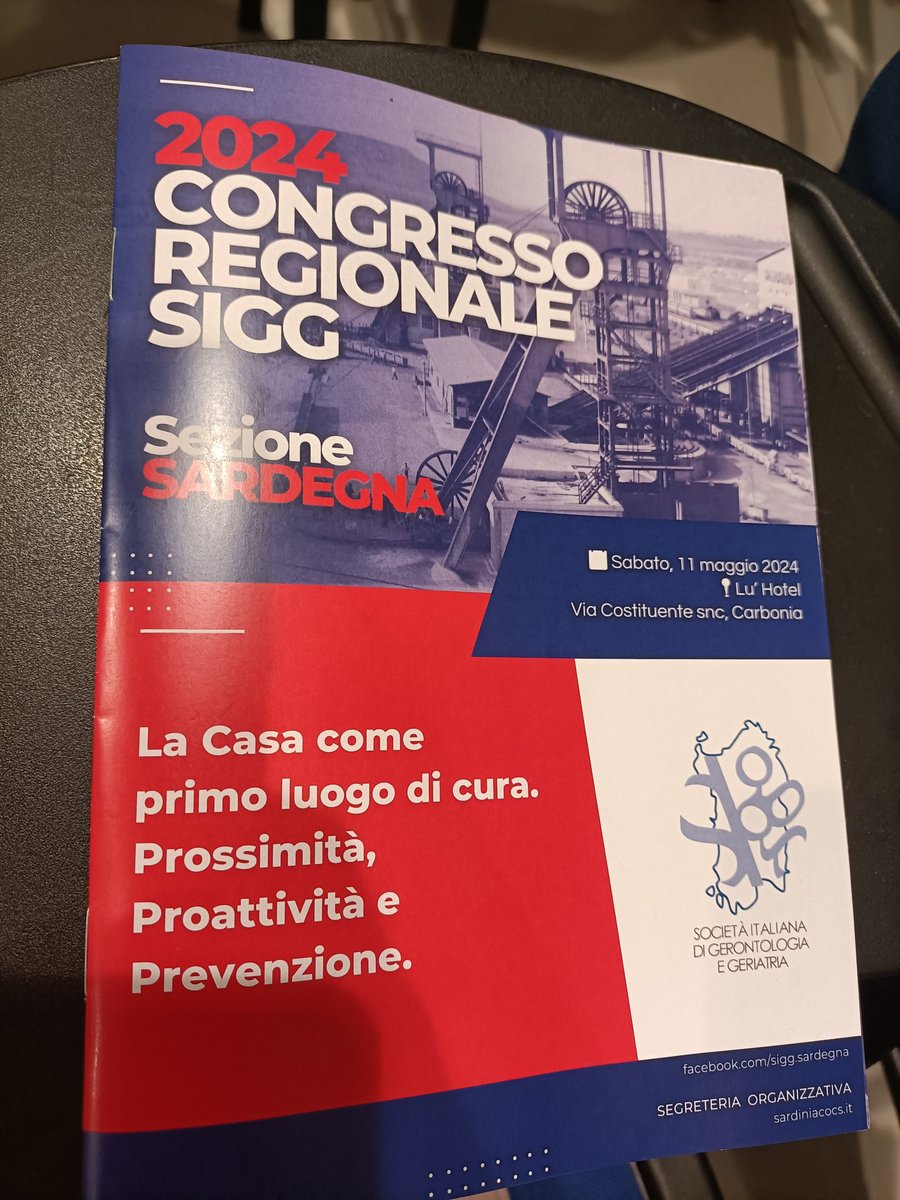 Parte il Congresso regionale @GeriSocITA Sardegna! #Carbonia @LorenzoEspa @UngarAndrea