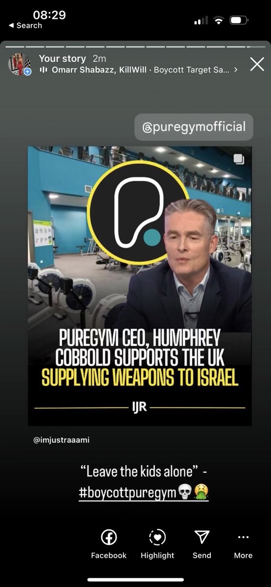 The comments made by the CEO of @PureGym @puregymKSA have been troubling, unacceptable & unconscionable. I can’t justify giving my money to a Co. that supports the killing of young children & babies. I will therefore cancel my membership & urge everyone to do the same! #boycott