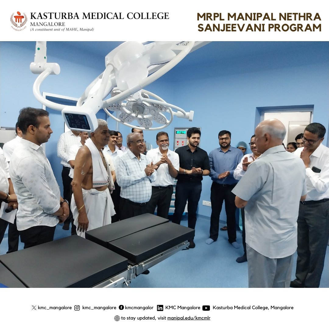 The Durga Sanjeevani Manipal Hospital, Kateel, hosted the inauguration ceremony of the MRPL Manipal Nethra Sanjeevani Programme today. 

The event is a significant milestone in healthcare development for the region, promising enhanced eye care services to the residents of Kateel.