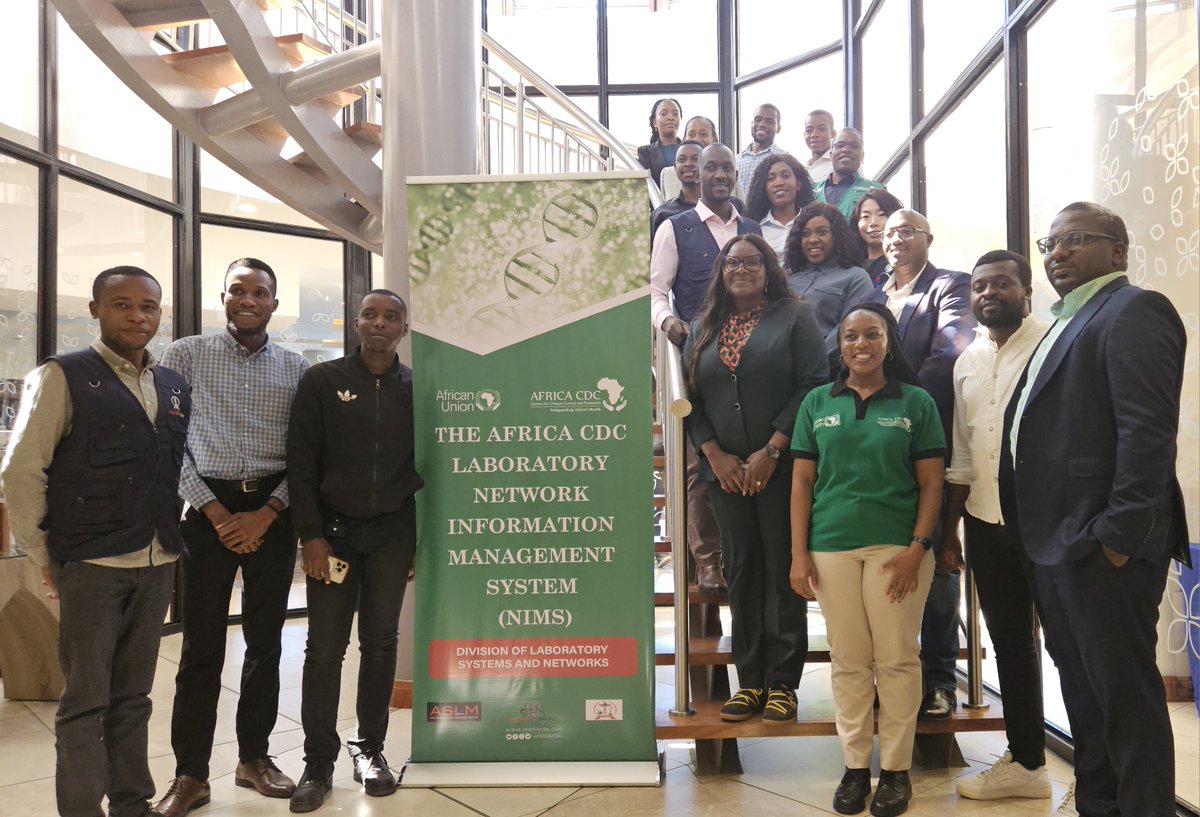 This week, ASLM and @AfricaCDC unveiled the Africa CDC Lab Network Information Mgt System #NIMS to Zambia National Public Health Reference Lab personnel in Lusaka. Funded by @CDC GHSA CARES grant, NIMS enhances lab processes & pathogen surveillance. @ZMPublicHealth