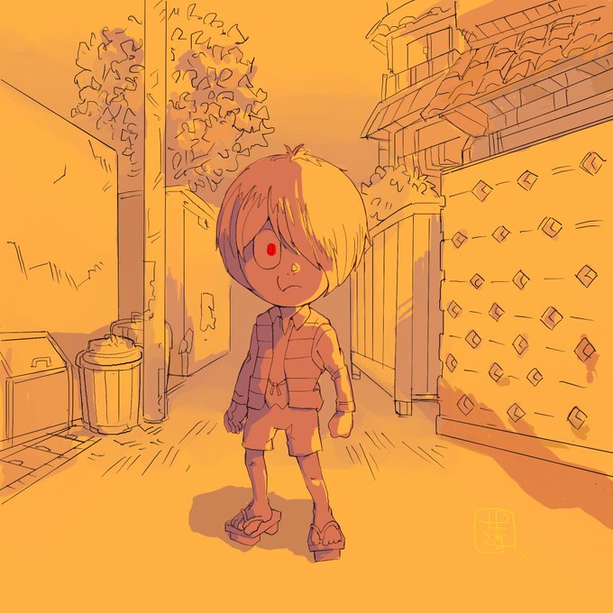 「orange theme short hair」 illustration images(Latest)