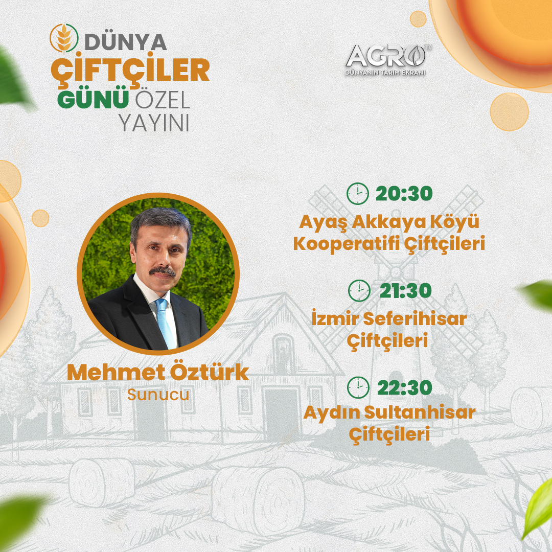 Ayaş Akkaya Köyü Çiftçileri, İzmir Seferihisar Çiftçileri, Aydın Sultanhisar Çiftçileri, 14 Mayıs Dünya Çiftçiler Günü Özel Yayınında AGRO TV'ye konuk oluyor. #agrotv #tarım #ciftci #çiftçilergünü #çiftcilergünü #14mayısçiftçilergünü #14Mayıs #farming #farmerday #farmers