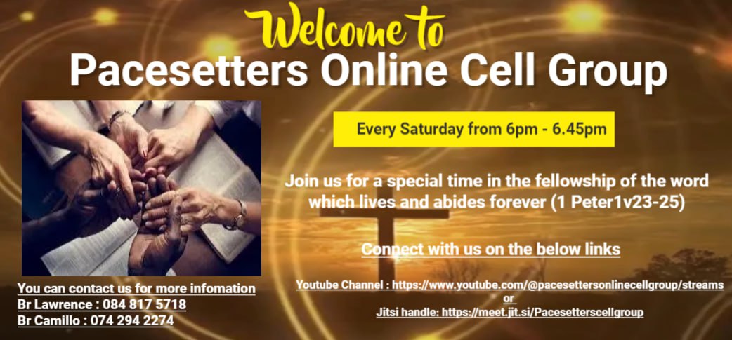 Hi Fam 👪Join us  today for a special time this week in our Cell meeting as we learn about Reasojs for the revelation of Christ. Our subtopics include:
To make you a minister 
To make you a witness
To open blind eyes
Turn men from darkness to light 

We will be live from 6pm⏰