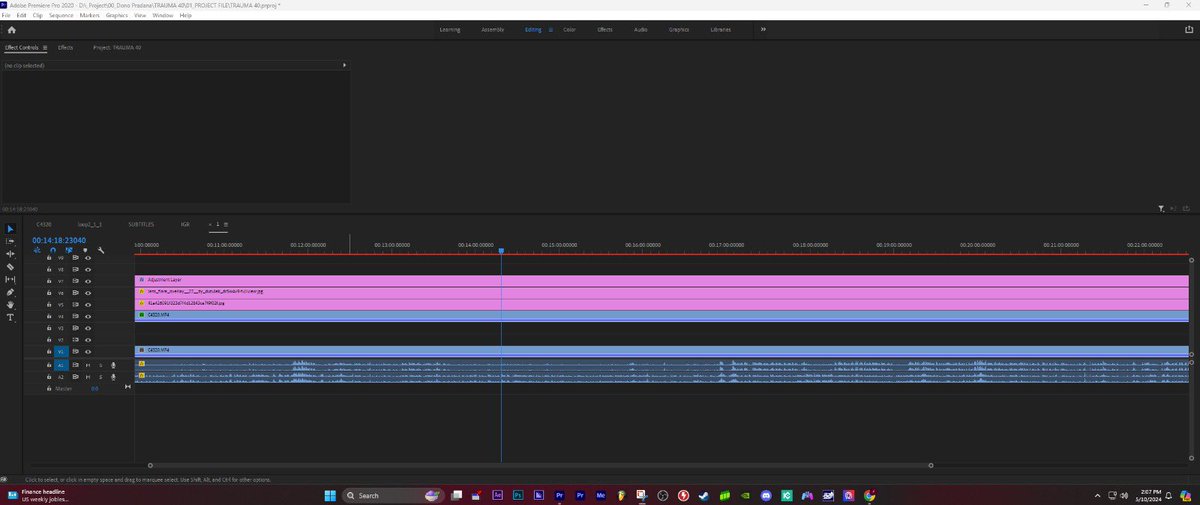 Soal video konten TRAUMA terbaru yang ada sosok gak tau siapa itu, aku dewe yo gak percoyo rek, makane sampek saiki juga tak selidiki apakah itu editan apa emang asli. Sampek discreenshot ambek editorku layar editane, dan nanti tak share file asline, tenang aku yo wedi kok 😂
