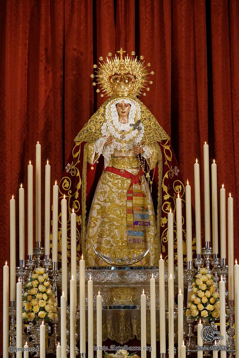 Altar de Triduo a Nuestra Señora de los Desamparados. Foto: @fjmonrod @hdadsanesteban #TDSCofrade #TDSActualidad