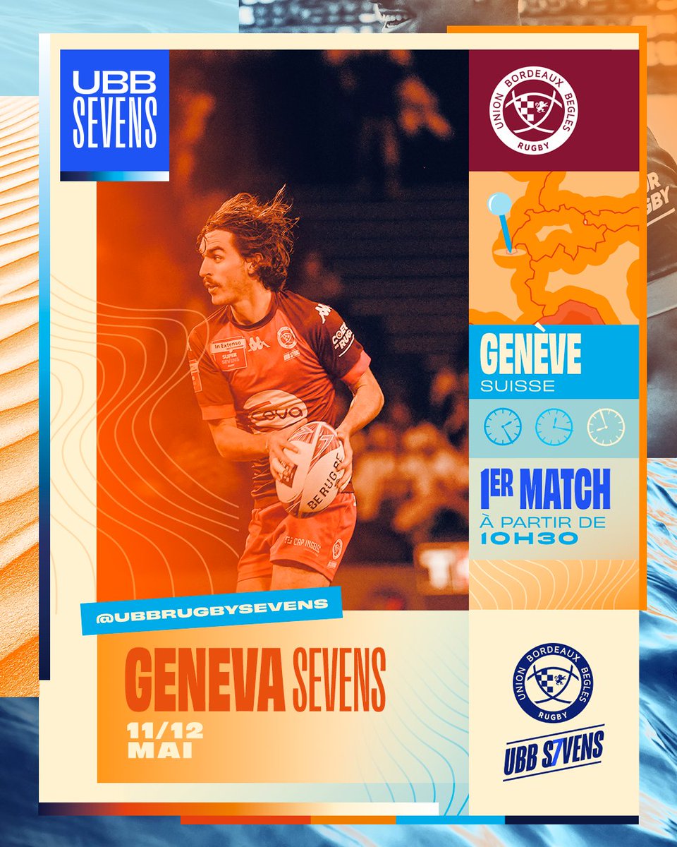 [🏔️] 𝑼𝑩𝑩 𝑺7𝑽𝑬𝑵𝑺 C’est parti ! Nos septistes entameront leur première journée de tournoi Geneva sevens en affrontant les Switzers ! #iloveubb #ubbsevens