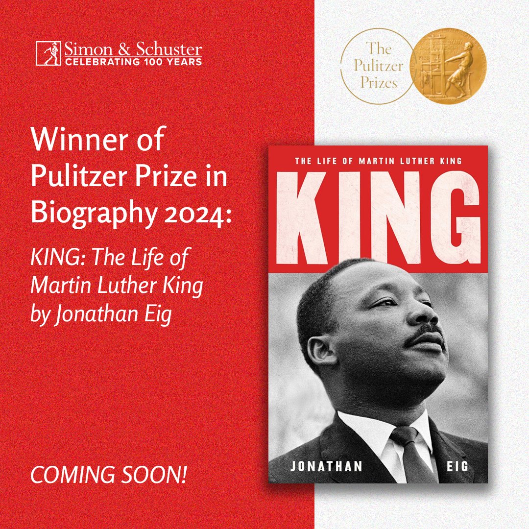 Our heartiest congratulations to @jonathaneig for winning the @PulitzerPrizes 2024 in Biography for 'King: The Life of Martin Luther King'. The book is coming soon to the Indian subcontinent. In this revelatory new portrait of the preacher and activist who shook the world, the…