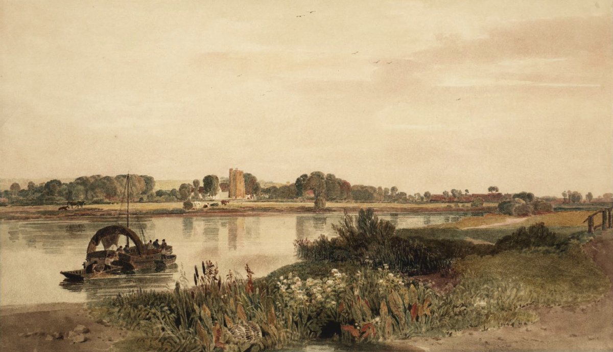 Bray on Thames from the Towing Path. c.1849. Peter De Wint.