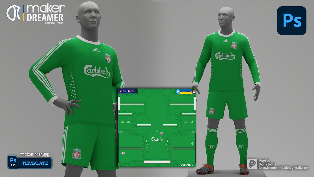 kitmakerdreamer's tweet image. 🔥In this video I show you how to easily create a PES kit using my templates.

More Templates: sites.google.com/view/pes-maker…

Video Tutorial: youtu.be/TmKm6BKSeys

#makerdreamer #kitmaker #dreamer #pes21 #efootball #photoshop #kit #psdtemplates #vintage #jersey #adidas #puma #umbro