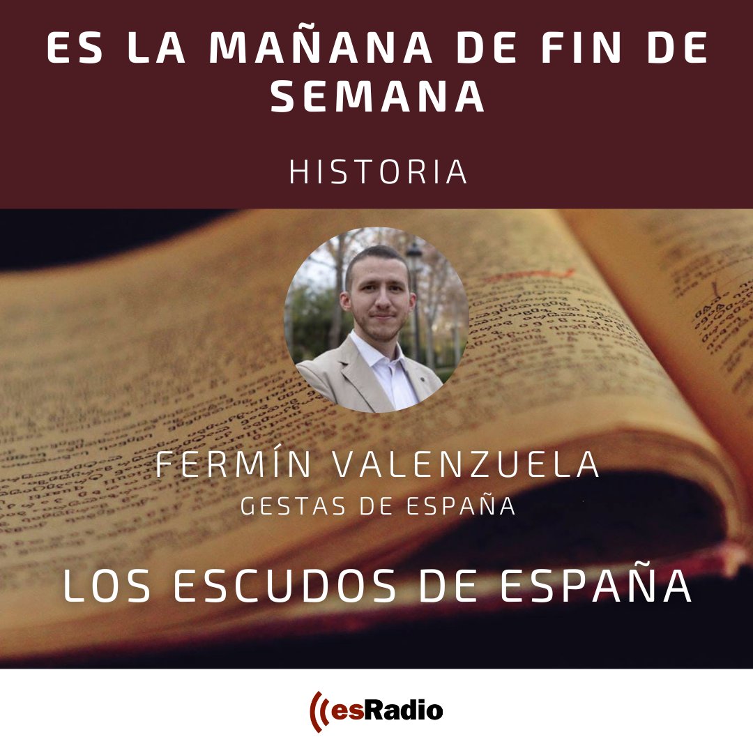 🛡️En la #Historia hoy nuestros compañeros de @GestasdeEspaNa hacen un repaso de los escudos de la Historia de España y sus curiosidades. 🎙️¡En directo! Con @mdiezrovira y @Jaume_Segales en @esRadio