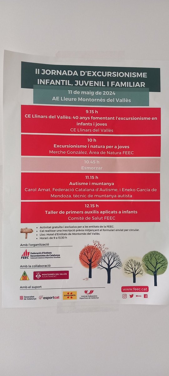 mangles6's tweet image. Comencem la II Jornada d'Excursionisme,Infantil i Juvenil @FEEC_cat sota el paraigües de @AeLleure13477 .Comencem la ponéncia amb 5 representants de la secció infantil i juvenil del @CELlinarsValles #sentlamuntanya #excursionisme