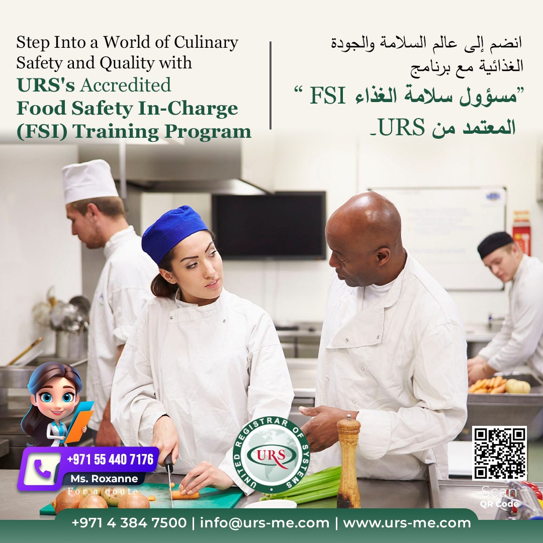 Accredited by the Ras Al Khaimah Municipality, our FSI course offers comprehensive training in food hygiene and safety risk management, equipping you with the expertise to uphold global standards in every meal you serve.
To know more
urs-me.com
#FSITraining #URS