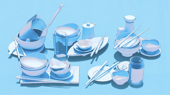 「blue theme still life」 illustration images(Latest)