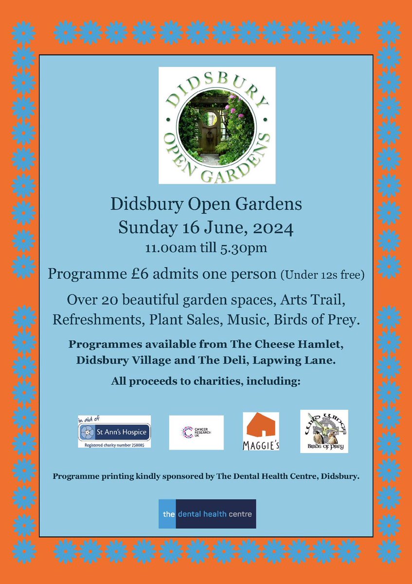 Maria Stripling (@mariastripling) on Twitter photo Didsbury Open Gardens is back Sunday 16 June with a day of wonderful gardens, tea and cakes, music and much more to enjoy across Didsbury. All the charities and good causes. Programs on sale now. Should be a fabulous day. <a href="/DidsburyFMandD/">Didsbury FM is Fabulous Mums and Dads and all🐝</a> <a href="/BestOfMcr/">Best Of Manchester</a> <a href="/BestOfMcr/">Best Of Manchester</a> <a href="/StAnnsHospice/">St Ann's Hospice</a> Didsbury Open Gardens is back Sunday 16 June with a day of wonderful gardens, tea and cakes, music and much more to enjoy across Didsbury. All the charities and good causes. Programs on sale now. Should be a fabulous day. <a href="/DidsburyFMandD/">Didsbury FM is Fabulous Mums and Dads and all🐝</a> <a href="/BestOfMcr/">Best Of Manchester</a> <a href="/BestOfMcr/">Best Of Manchester</a> <a href="/StAnnsHospice/">St Ann's Hospice</a>