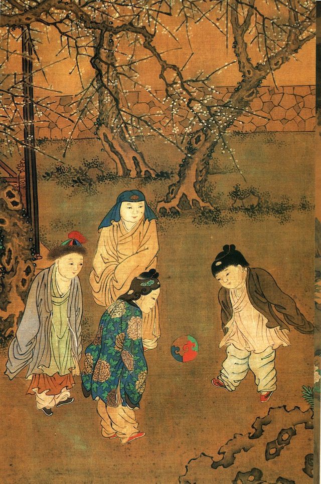 Soccer in #ancient Times..
         |•
“One Hundred Children in the Long Spring” 
|• The #Chinese #artist Su Hanchen •|
\|/•\|•||\/•|•
   |•Song Dynasty period  (960-1279) |•
     #CulturalTreasure