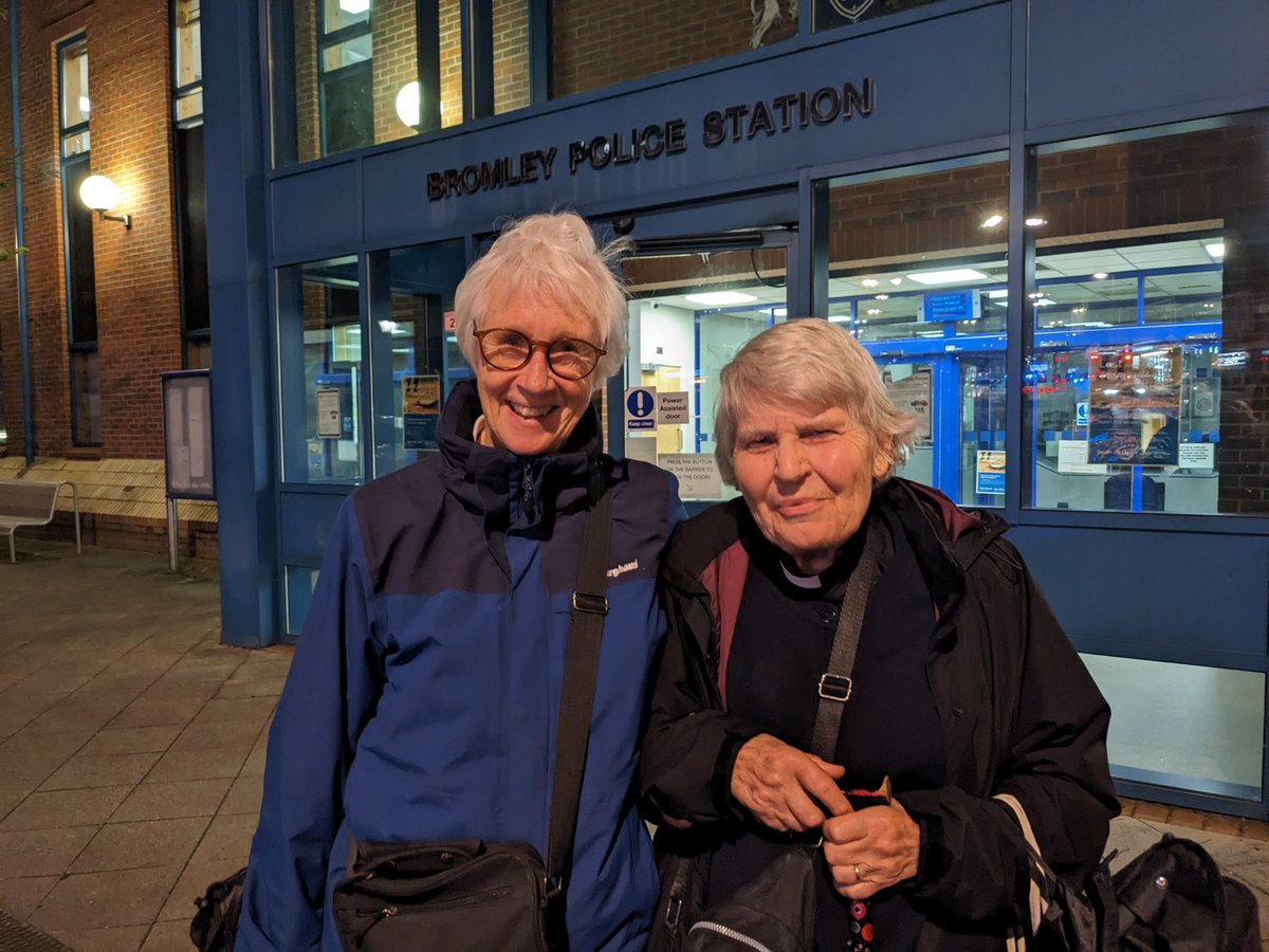 Judy Bruce and Reverend Dr Sue Parfitt were released from police custody last night after breaking the glass casing of the Magna Carta yesterday 🔥