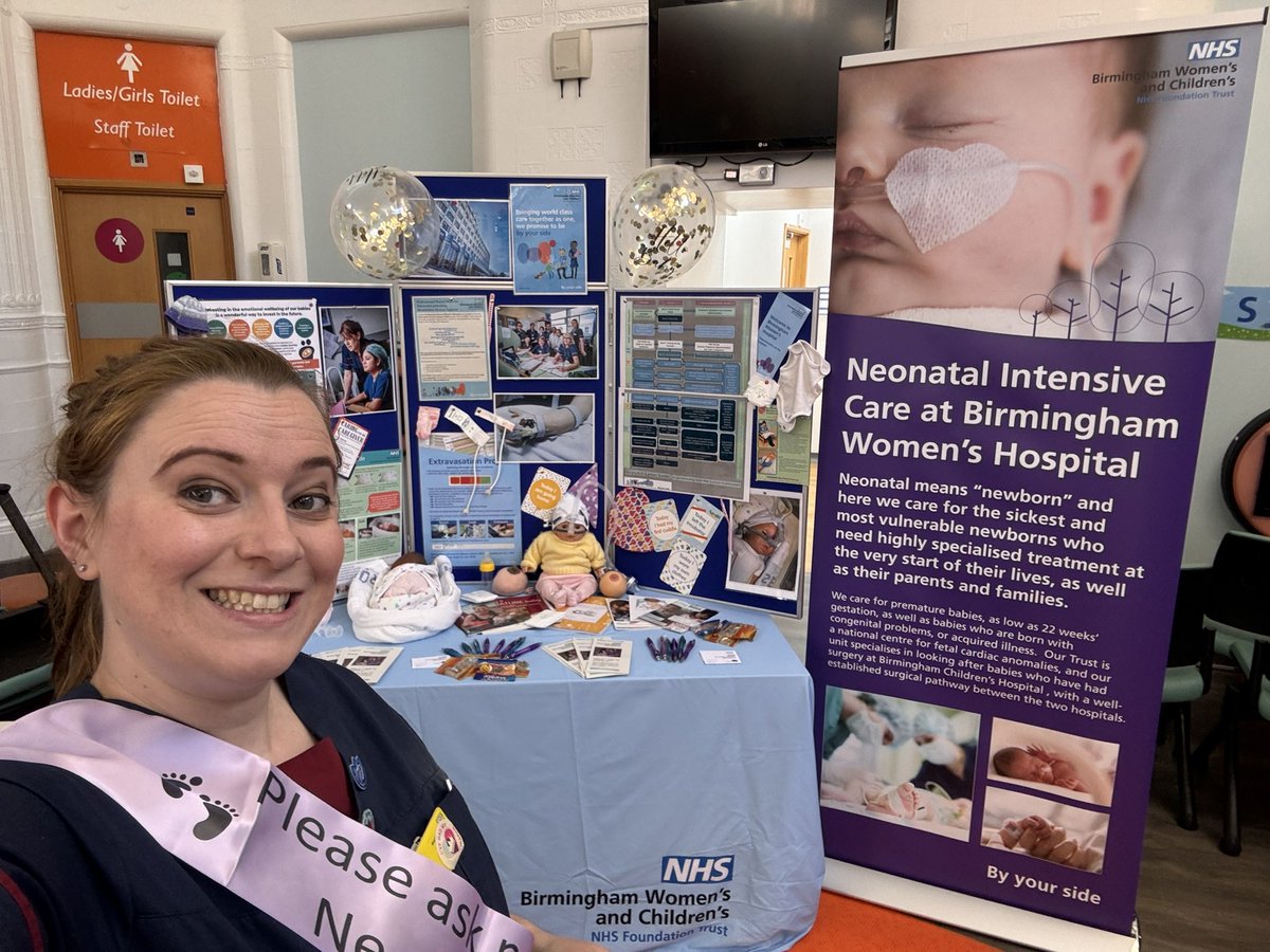 Here today @BWC_NHS #openday showing you what Neonatal care is all about!