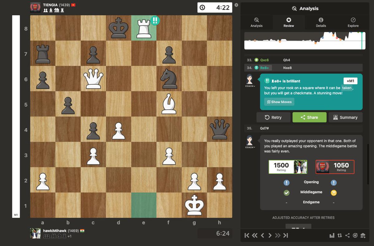 #ChessChamps some brilliant moves.