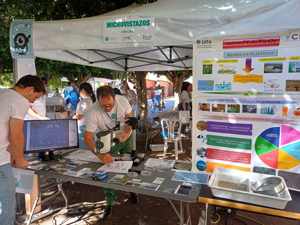 Tot apunt per disfrutar de l'expociència 2024! <a href="/iata_csic/">IATA CSIC</a> <a href="/parccientificuv/">PCUV</a> #microplasticos