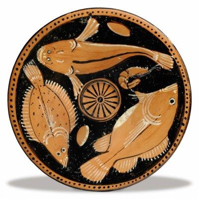 「古代ギリシアの絵付皿を眺めていると古代地中海文化は魚食文化であったと思うし、北方」|Watanabeのイラスト