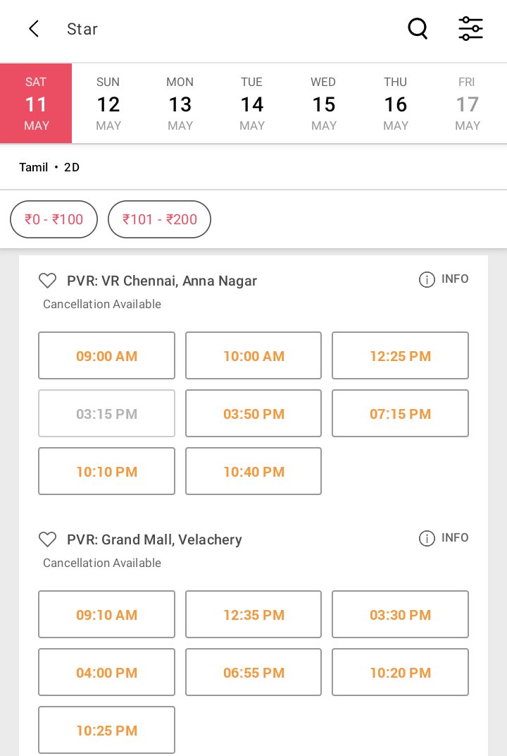 #Star is going Excellent in the 3Cs of TN trade
(City, Chengalpet and Coimbatore) 👍

1st Saturday Bookings in Multiplexes 🔥

..