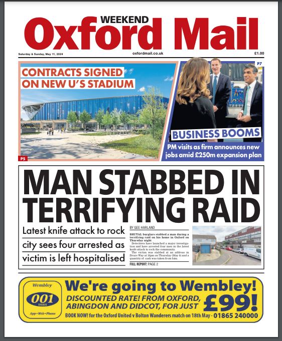 Good morning, Oxford - Today's front page 4 arrested after latest stabbing rocks city Subscribe here for exclusive access: oxfordmail.co.uk/subscriber and #BuyAPaper