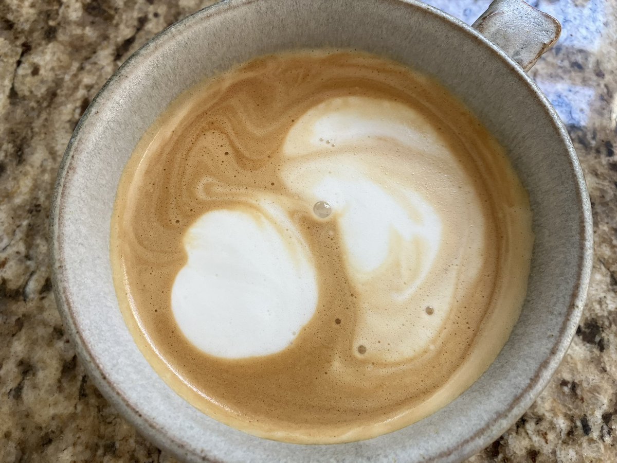 #latteart
 And the killer whale jumped over the moon.