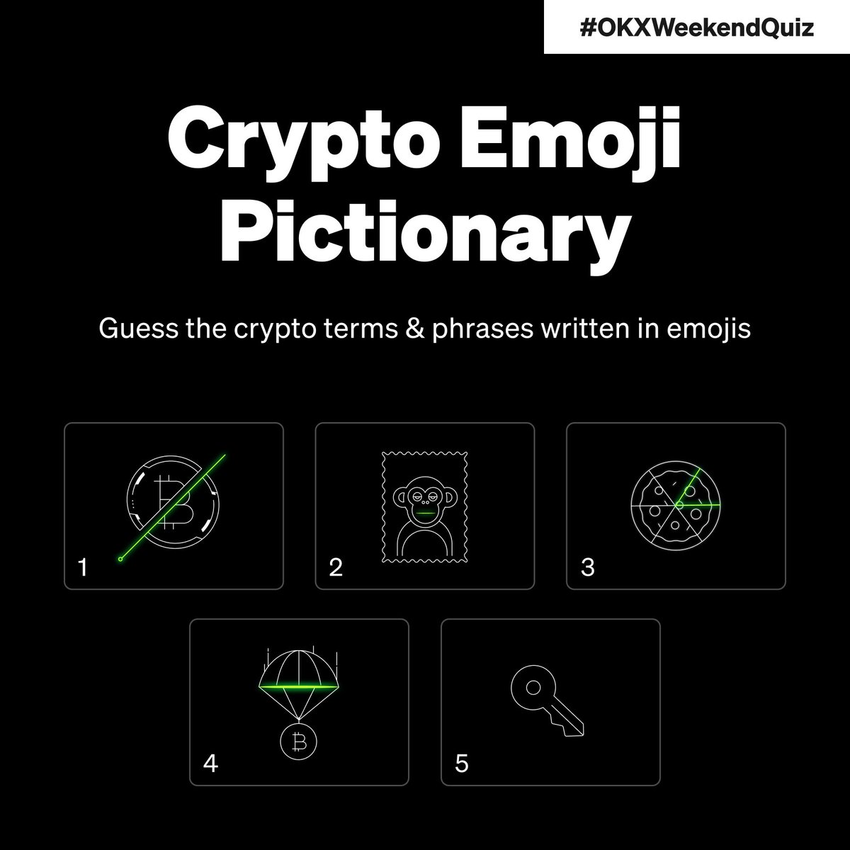 👋 Win 5️⃣0️⃣0️⃣ USDT with the #OKXWeekendQuiz  🎉

Enter now:
⚫️ Follow @okx
⚫️ RT + comment your answer
⚫️ Fill: giv.gg/quiz146
